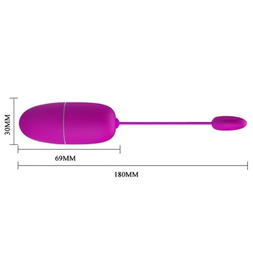 Vibrating Nymph Egg, App Controlled, Purple – Pretty Love