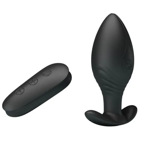 Regina anal plug vibrator black – Pretty Love