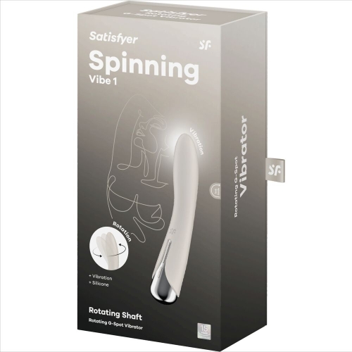 Spinning Vibe 1 G-Spot Beige Rotator Vibrator | Satisfyer