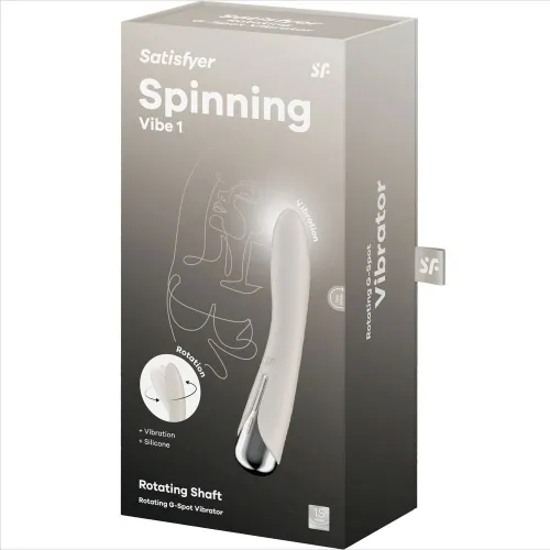 Spinning Vibe 1 G-Spot Beige Rotator Vibrator – Satisfyer
