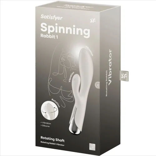 Spinning Rabbit 1 Clitoral and G-Spot Stimulator Beige | Satisfyer