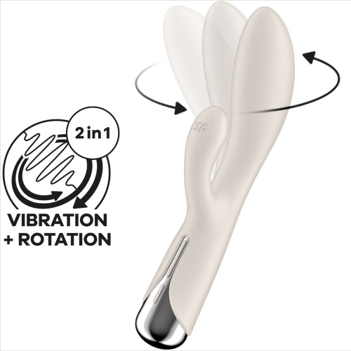 Spinning Rabbit 1 Klitoris Und G-Spot Stimulator Beige | Satisfyer