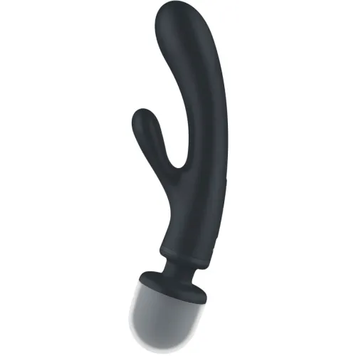 Triple Lover Rabbit Vibrator Massager Gray – Satisfyer