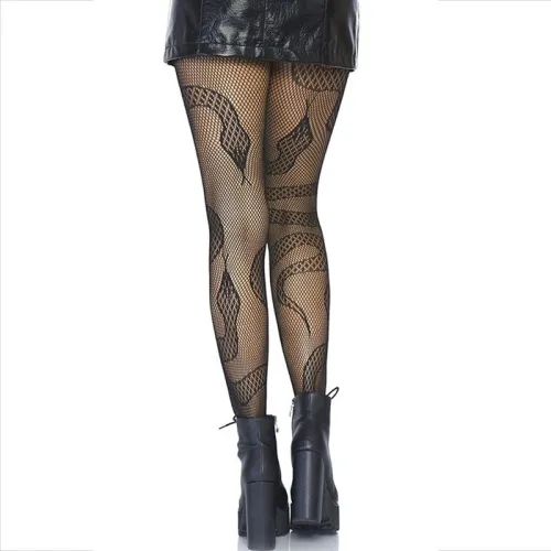 Strümpfe Net Snakes Schwarz – Leg Avenue
