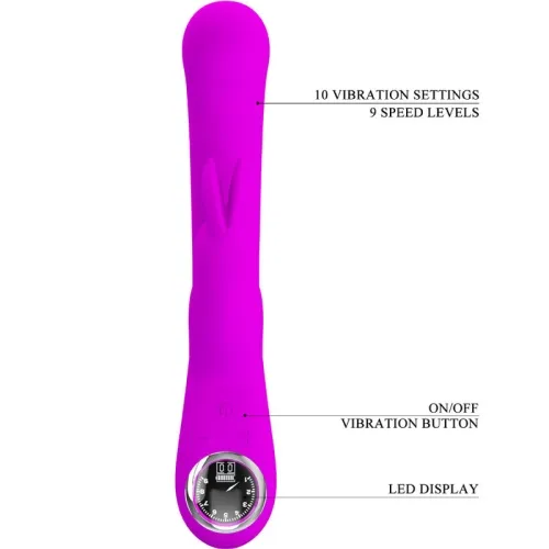 Lamar Rabbit Vibrator Purple | Pretty Love
