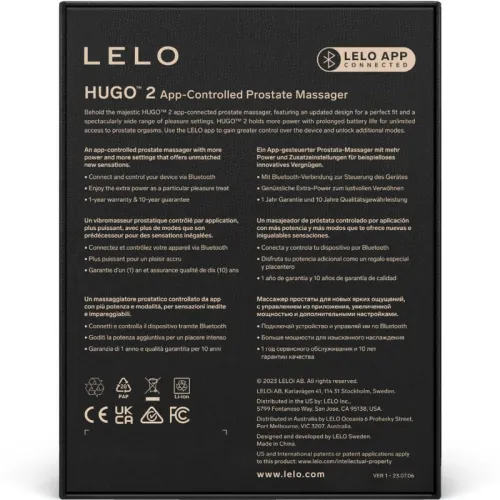 Hugo 2 Prostatamassager Schwarz – Lelo