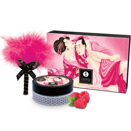 Essbares Massagepulver Kit Himbeere | Shunga