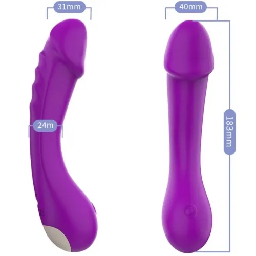 Dildo Silicone Vibrator G - Spot Purple | Armony