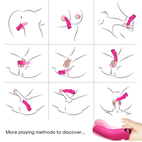 Aurora Fingervibrator Fuchsia