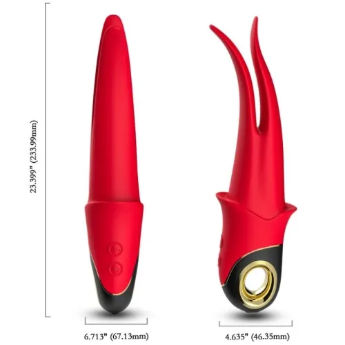 Shadow Vibrator Doppelkopf Teasing Rot – Armony