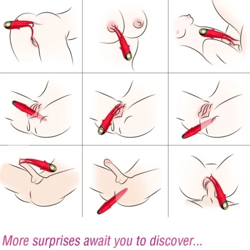 Shadow Vibrator Doppelkopf Teasing Rot – Armony