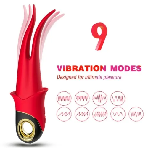 Shadow Vibrator Doppelkopf Teasing Rot – Armony
