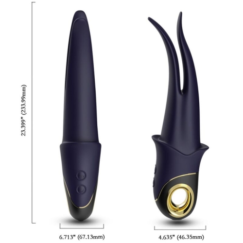 Shadow Vibrator Doppelkopf Teasing Blau  –  Armony