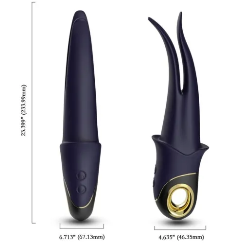 Shadow Vibrator Doppelkopf Teasing Blau – Armony