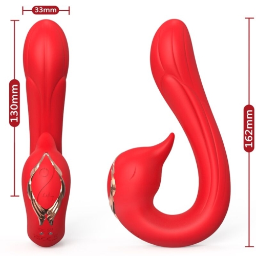 Dolphin Vibrator Multiposition & Heat Effect Red | Armony