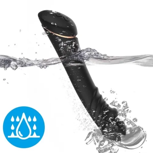 Dildo silicone vibrator black | Armony