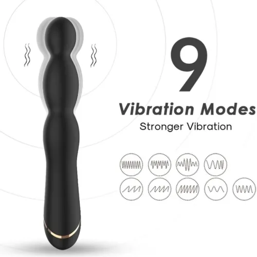 Bamboo Vibrator Adjustable Black | Armony