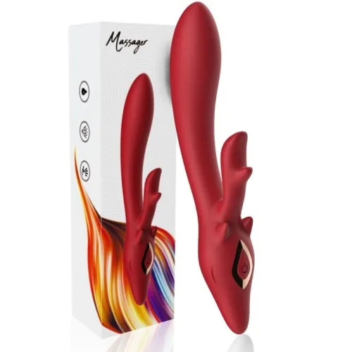 Elk Rabbit Vibrator, Red | Armony
