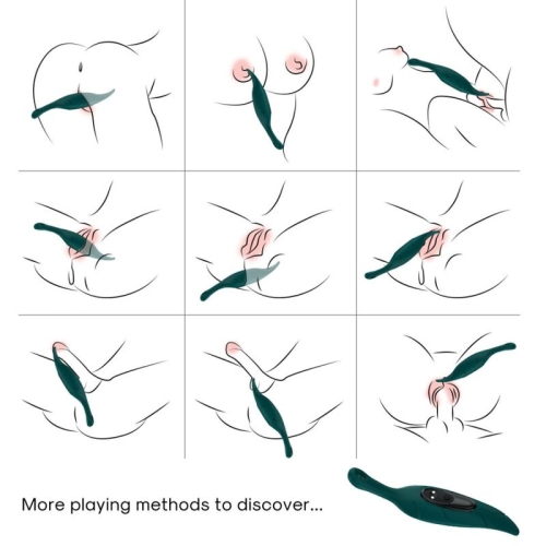 Stimulator & Vibrator Leaf Green | Armony