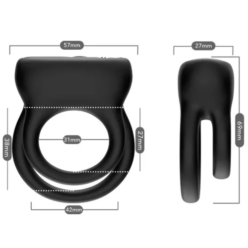 Doble Anillo Vibrator Black – Armony