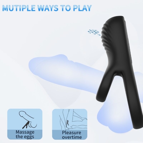 Doble Anillo Vibrator Schwarz  –  Armony