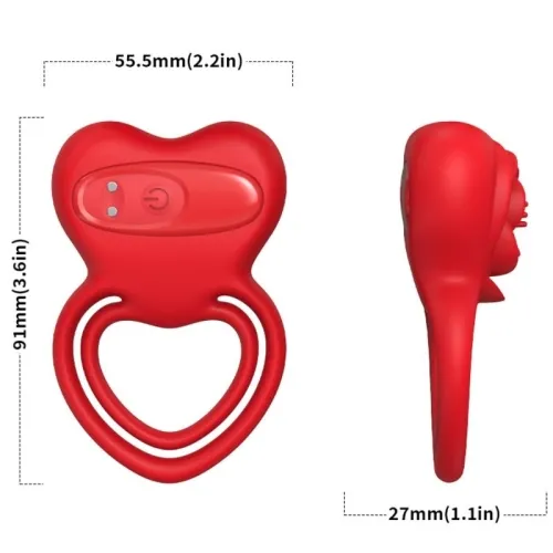 Anillo Vibrator Heart Red – Armony