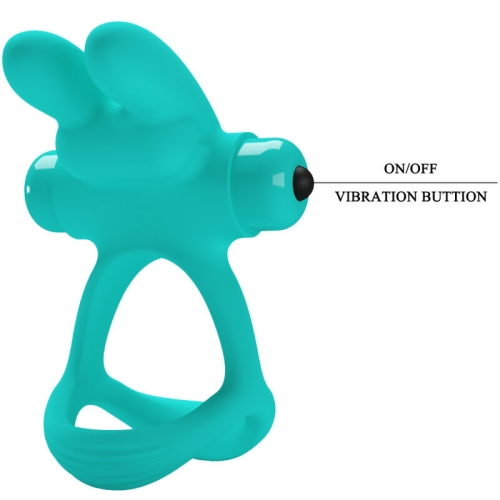 Dante Green Rabbit Vibratorring | Pretty Love
