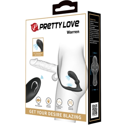 Warren Black Analring & Vibrator | Pretty Love
