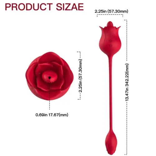 Rose Vibrator Red | Armony