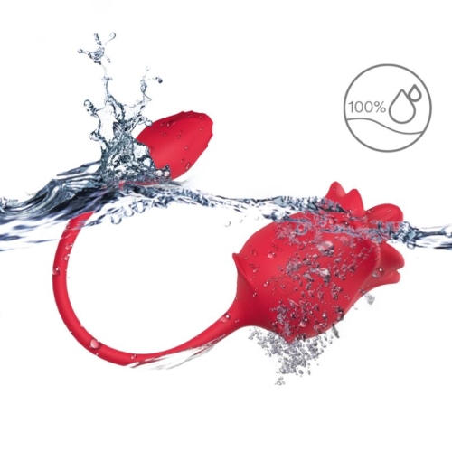 Rose Stimulator & Vibrator Red | Armony