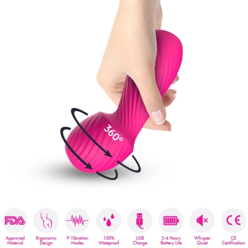 Dazzle Massager & Vibrator Small Fuchsia  –  Armony
