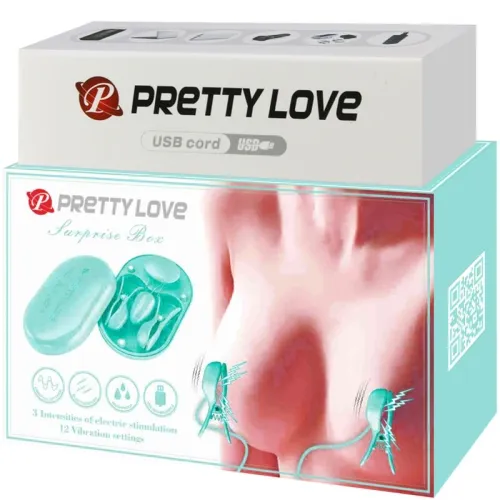 Surprise Box Blaue Elektrostimulationspinzette – Pretty Love