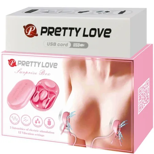 Überraschungsbox Rosa Elektrostimulationspinzette – Pretty Love