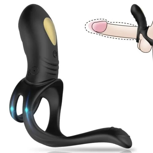 Joy Jumper Vibrating Ring for Couples & Anal Plug Black – Armony