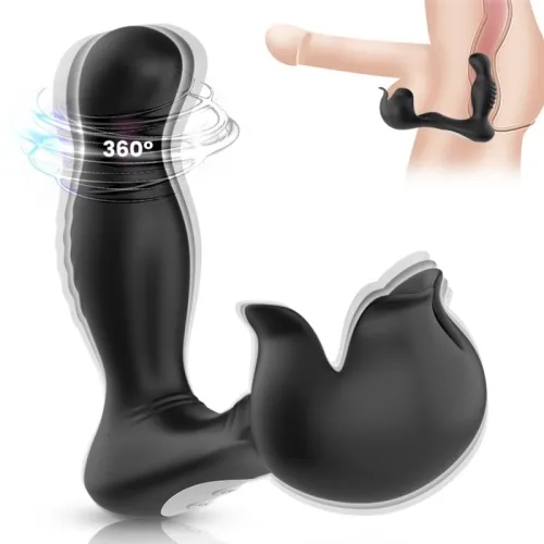 Surround Anal Vibrator & Testicle Stimulator Black – Armony