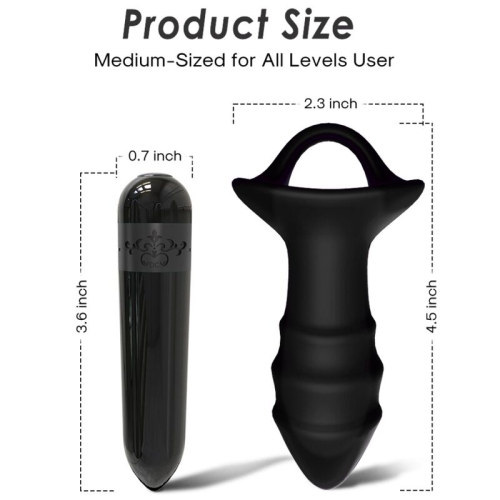 Kylin Fingervibrator & Analplug Mit Fernbedienung Schwarz  –  Armony