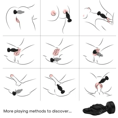 Vibrator & Anal Plug Remote Control Black – Armony