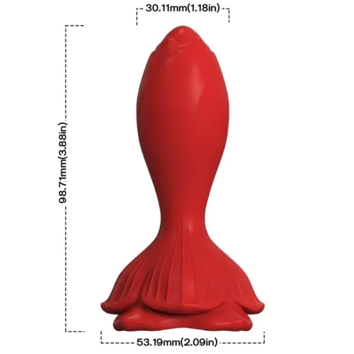 Vibrator & Anal Plug Rose In Red – Armony