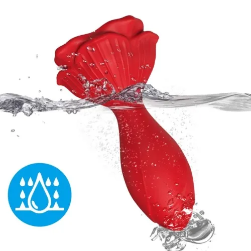 Vibrator & Anal Plug Rose In Red – Armony