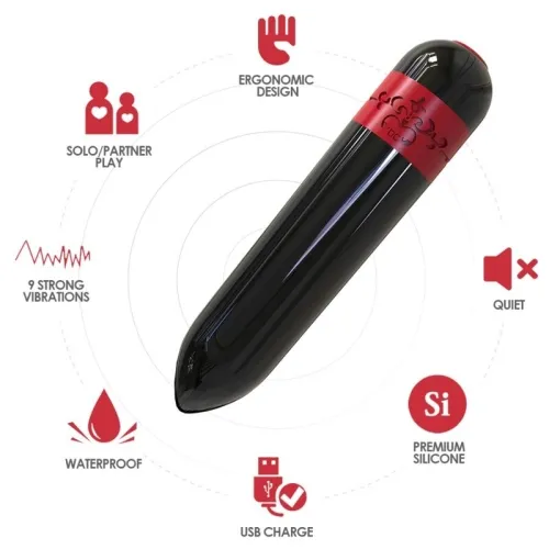 Rocket Vibrator Bullet Black – Armony
