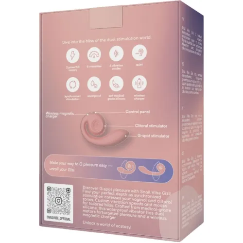 Gizi Dual Stimulator Rosa | Snail Vibe