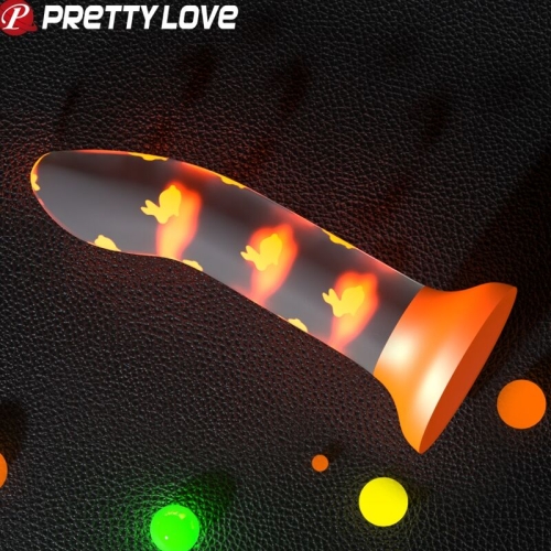 Magischer Nightfall Dildo Ohne Vibration Leuchtendes Orange | Pretty Love