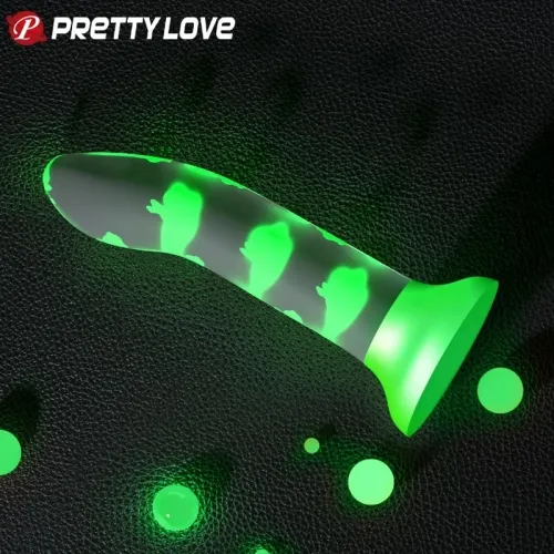 Magic Nightfall Dildo Non-Vibration Glowing Green – Pretty Love