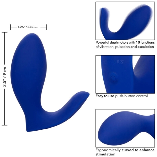 Rimming Prostatastimulator & Vibrator Blau | Admiral