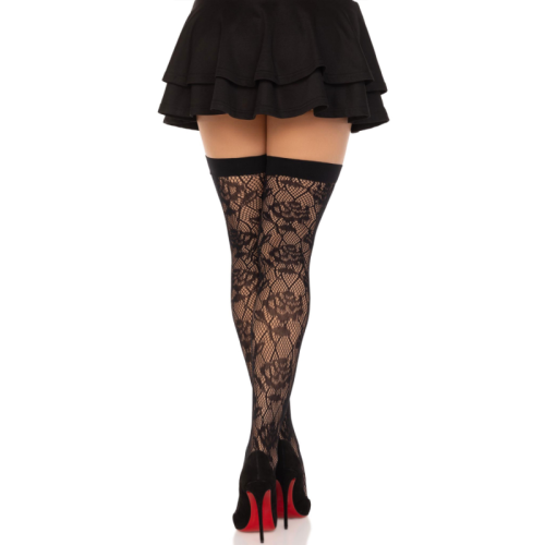 Wild Roses Net Stocks Schwarz | Leg Avenue