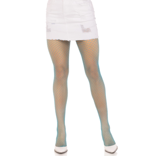 Lycra Netzstrumpfhose Blau | Leg Avenue