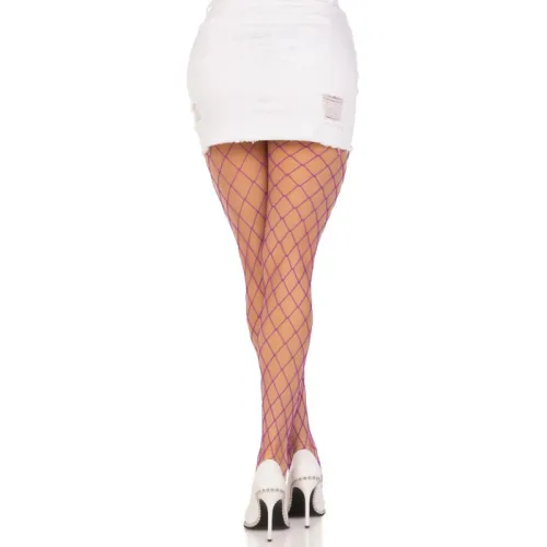 Diamond Fishnnet Strumpfhosen Violet – Leg Avenue