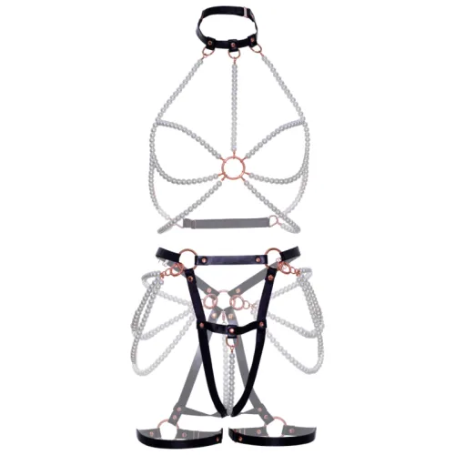 Harness Bra & Pearl Straps L – Leg Avenue