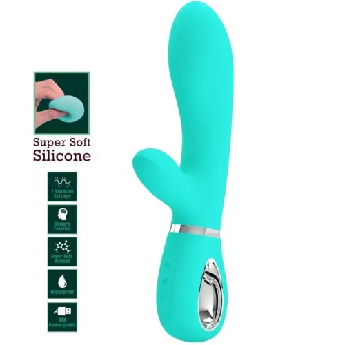 Thomas Multifunctional G-Spot Vibrator Aqua Green | Pretty Love