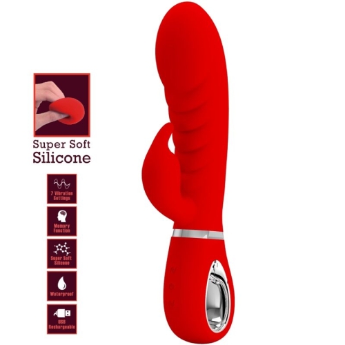 Prescott Multifunktions G-Spot Vibrator Rot | Pretty Love